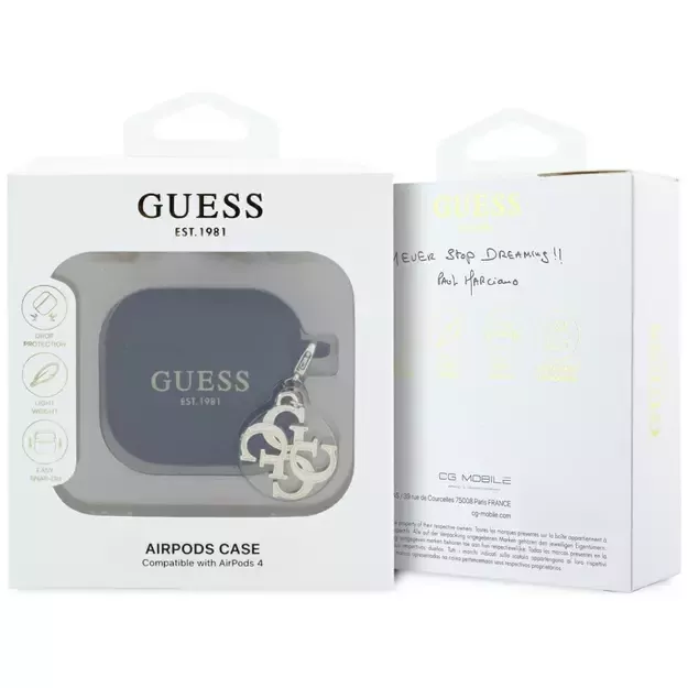 Guess 4G Charm Case for AirPods 4 - Black 2