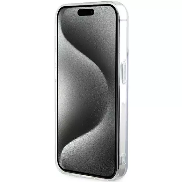Guess GUHMP15LHITSU iPhone 15 Pro 6.1&quot  purple/purple hardcase IML Iridescent MagSafe 1