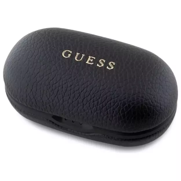 Guess Bluetooth headphones GUTWSPGTSPSK TWS + docking station black/black Grained Classic Logo 1