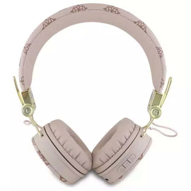 Guess Bluetooth ENC GUBH70EPOSMW Brown/Brown Peony Script Round Shape Headphones 2