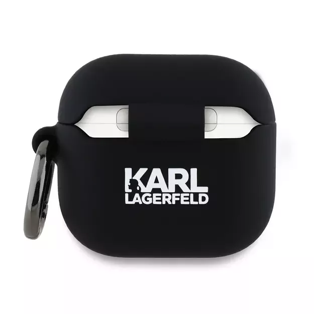Karl Lagerfeld KLA4RUNIKK AirPods 4 cover black/black Silicone Karl Head 3D 3