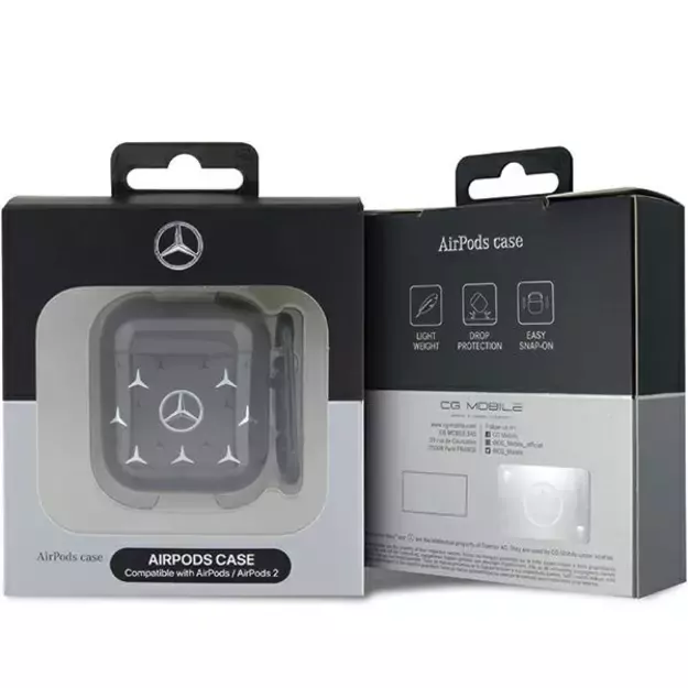 Mercedes MEA28DPMGS AirPods 1/2 cover black/black Large Star Pattern 4