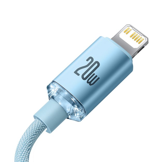 Baseus CAJY001303 Lightning - USB-C PD cable 20W 480Mb/s 1.2m - blue 10