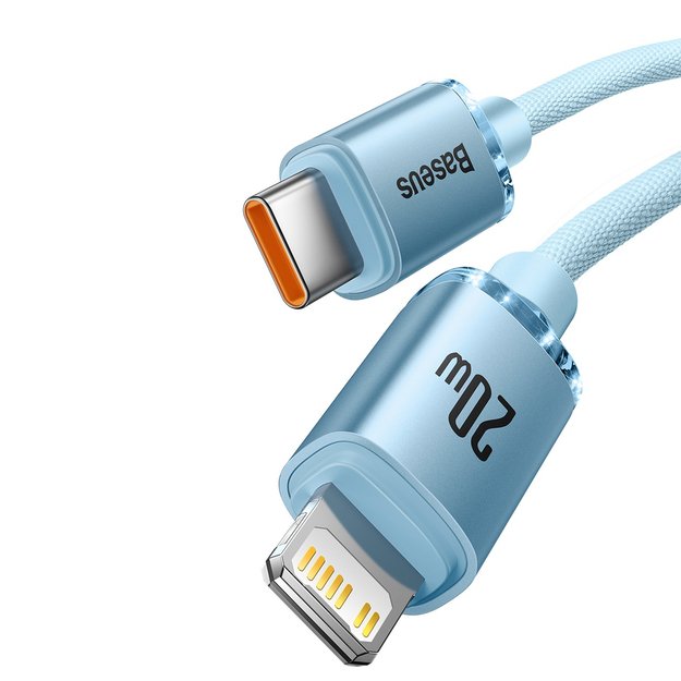 Baseus CAJY001303 Lightning - USB-C PD cable 20W 480Mb/s 1.2m - blue 1