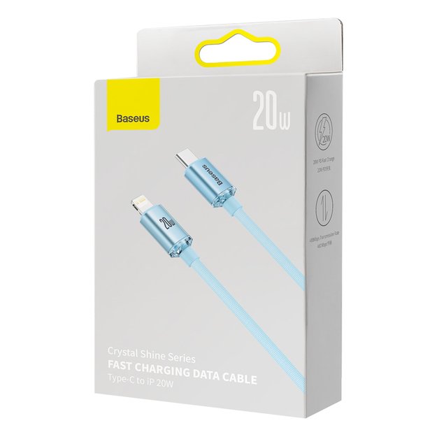 Baseus CAJY001303 Lightning - USB-C PD cable 20W 480Mb/s 1.2m - blue 4