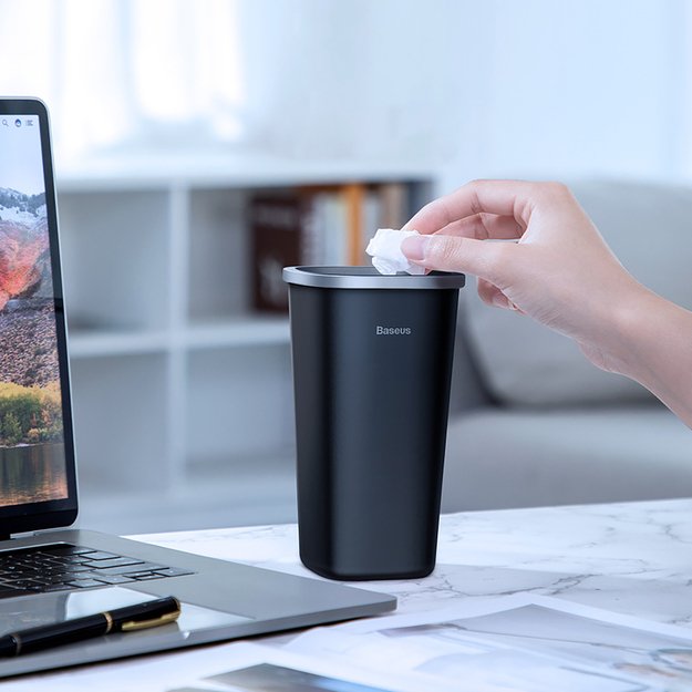 Baseus CRLJT-A01 waste bin for a car mounted in a cup holder - black 7