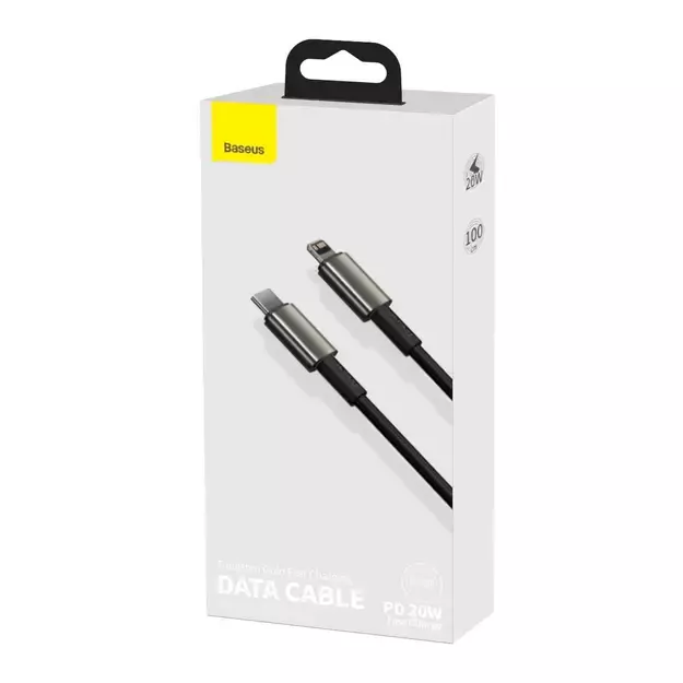 Baseus CATLWJ-01 Lightning - USB-C PD cable 20W 480Mb/s 1m - black 4