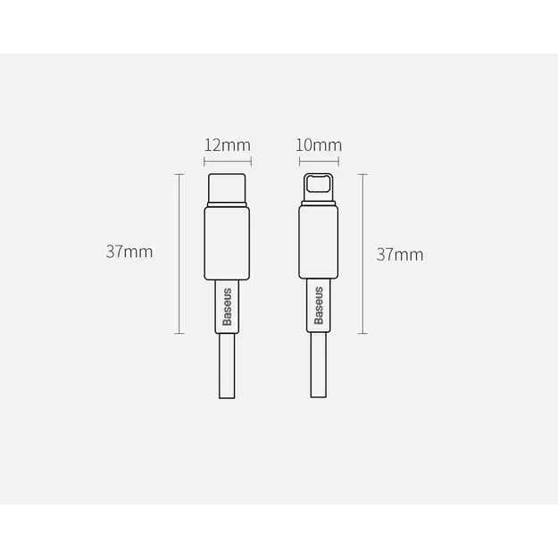 Baseus CATLWJ-01 Lightning - USB-C PD cable 20W 480Mb/s 1m - black 16