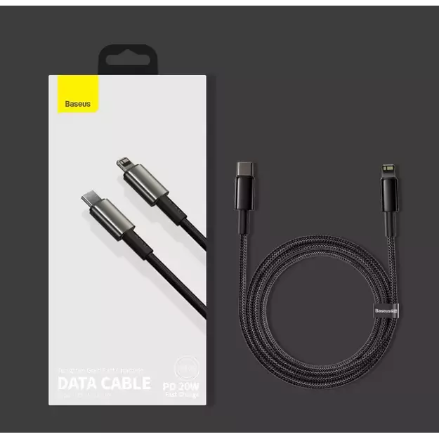 Baseus CATLWJ-01 Lightning - USB-C PD cable 20W 480Mb/s 1m - black 17