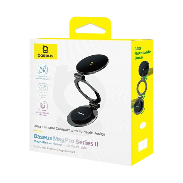 Baseus BS-CW06 MagPro II Phone Holder with MagSafe for Dashboard - Black 5
