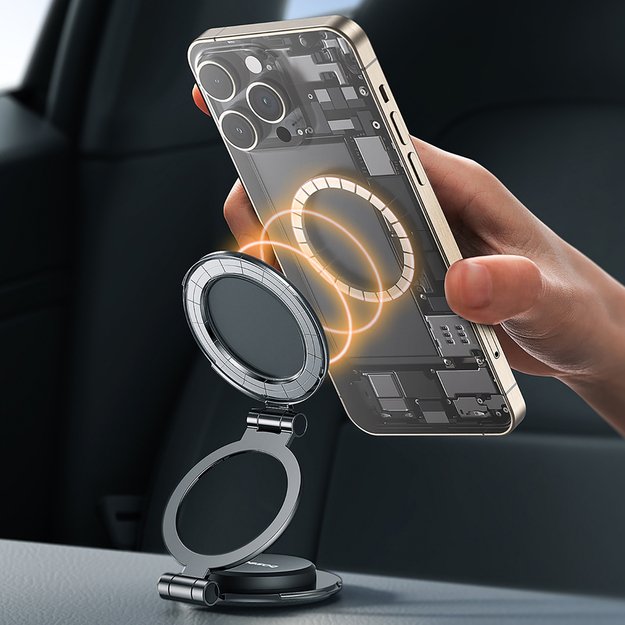 Baseus BS-CW06 MagPro II Phone Holder with MagSafe for Dashboard - Black 11