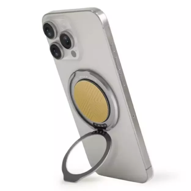 Uniq Gripfit 360 Magnetic Mount&amp Kickstand Magnetic Holder yellow/canary yellow