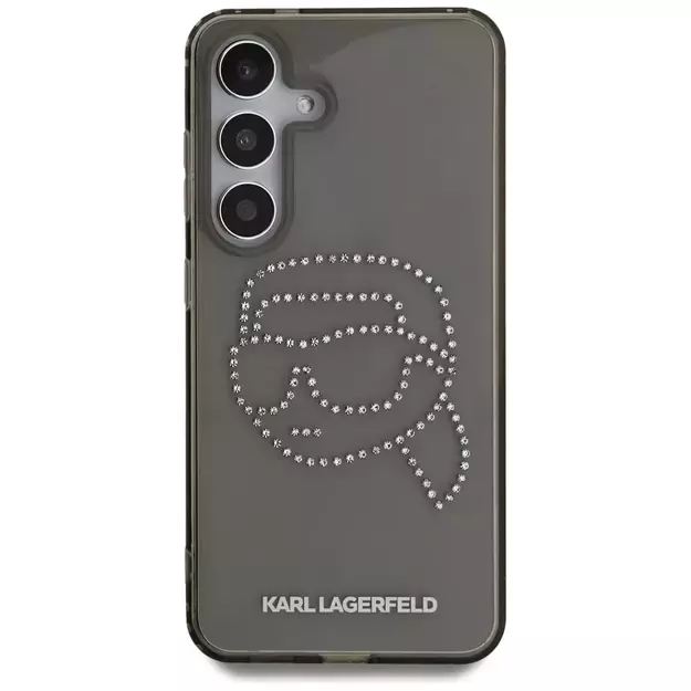 Case Karl Lagerfeld Rhinestones Karl Head Logo Samsung Galaxy S25 black 9