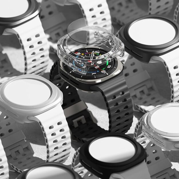 Ringke Slim &amp  Tempered Glass Case + Glass Set for Samsung Galaxy Watch Ultra 47mm - Black 5