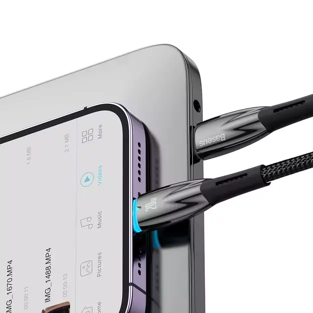 Baseus CADH000101 Lightning - USB-C PD cable 20W 480Mb/s 2m - black 9
