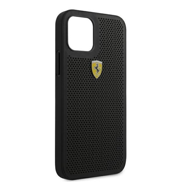 Ferrari FESPEHCP12LBK iPhone 12 Pro Max 6.7&quot  black/black hardcase On Track Perforated 9
