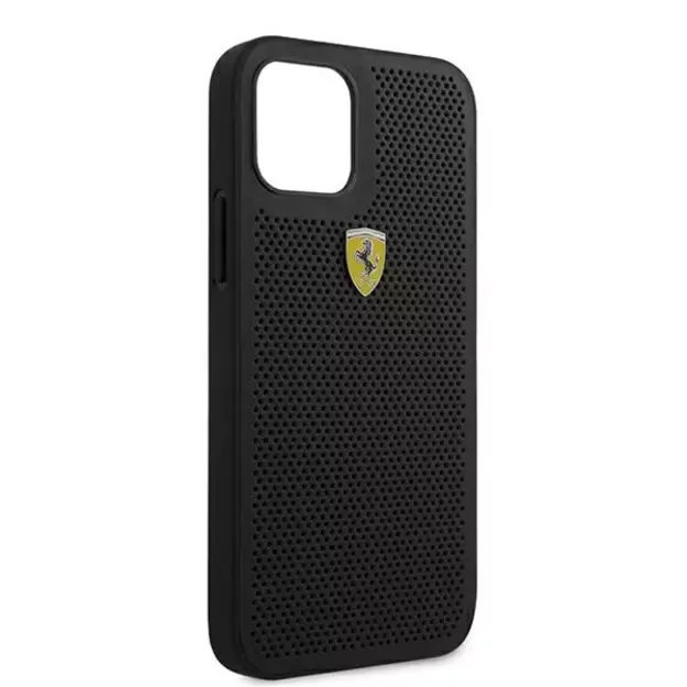 Ferrari FESPEHCP12LBK iPhone 12 Pro Max 6.7&quot  black/black hardcase On Track Perforated 19