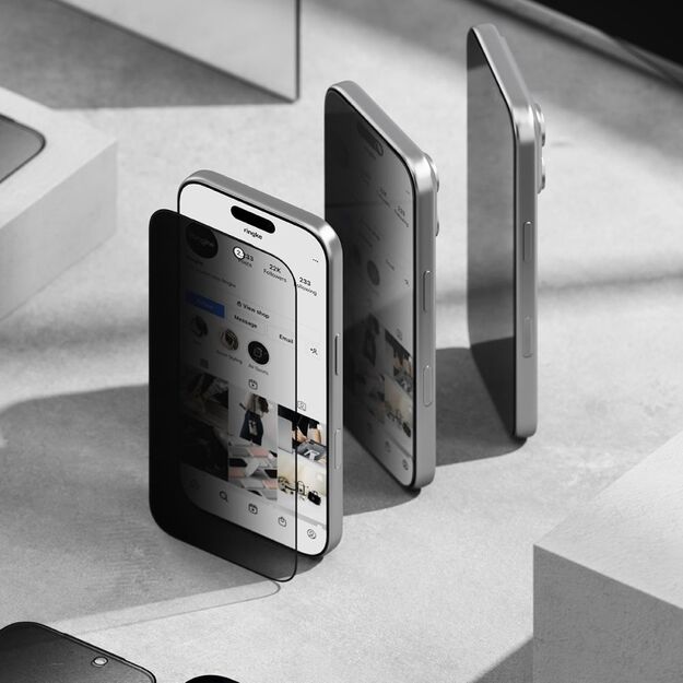 Ringke Easy Slide 2-pack Privacy Glass for iPhone 17 Pro Max 2