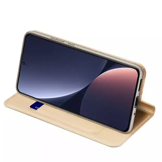 Dux Ducis Skin Pro Case Xiaomi 13 Flip Card Wallet Gold Stand 15
