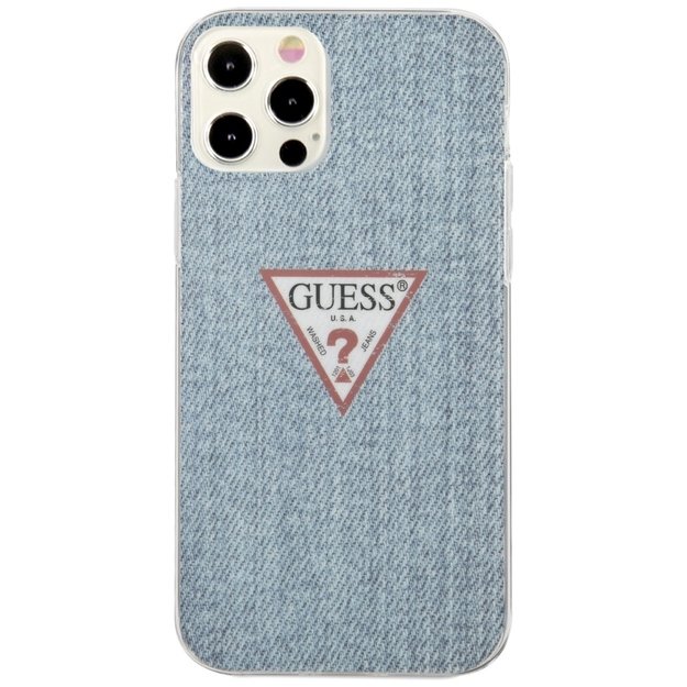Guess GUHCP12LPCUJULLB iPhone 12 Pro Max 6.7&quot  blue/light blue hardcase Jeans Collection 2