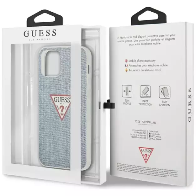 Guess GUHCP12LPCUJULLB iPhone 12 Pro Max 6.7&quot  blue/light blue hardcase Jeans Collection 7