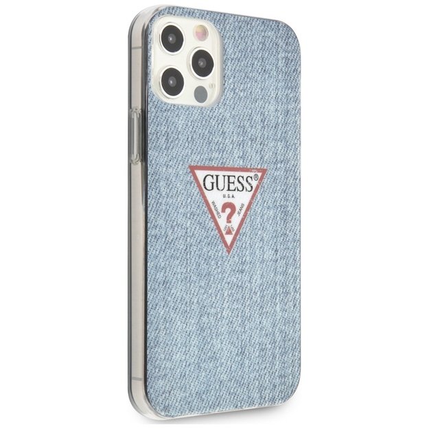 Guess GUHCP12LPCUJULLB iPhone 12 Pro Max 6.7&quot  blue/light blue hardcase Jeans Collection 3