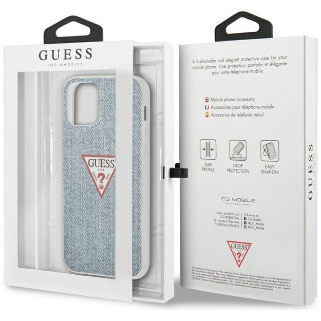 Guess GUHCP12LPCUJULLB iPhone 12 Pro Max 6.7&quot  blue/light blue hardcase Jeans Collection 7