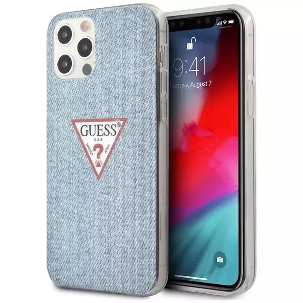 Guess GUHCP12LPCUJULLB iPhone 12 Pro Max 6.7&quot  blue/light blue hardcase Jeans Collection