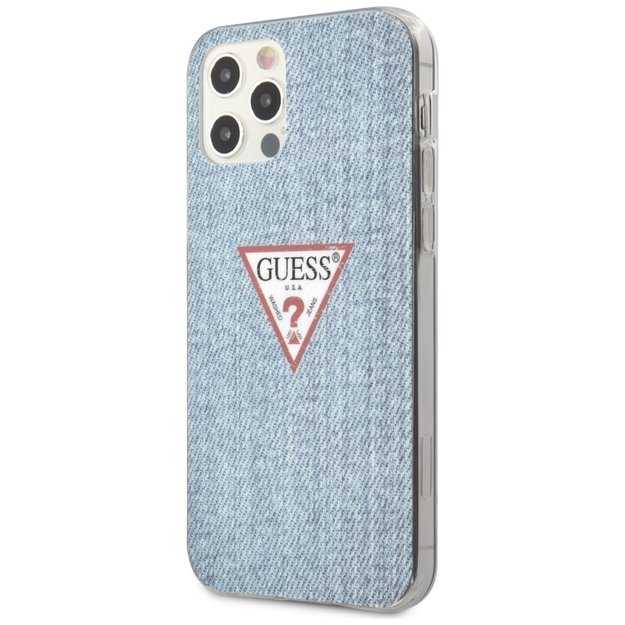 Guess GUHCP12LPCUJULLB iPhone 12 Pro Max 6.7&quot  blue/light blue hardcase Jeans Collection 1