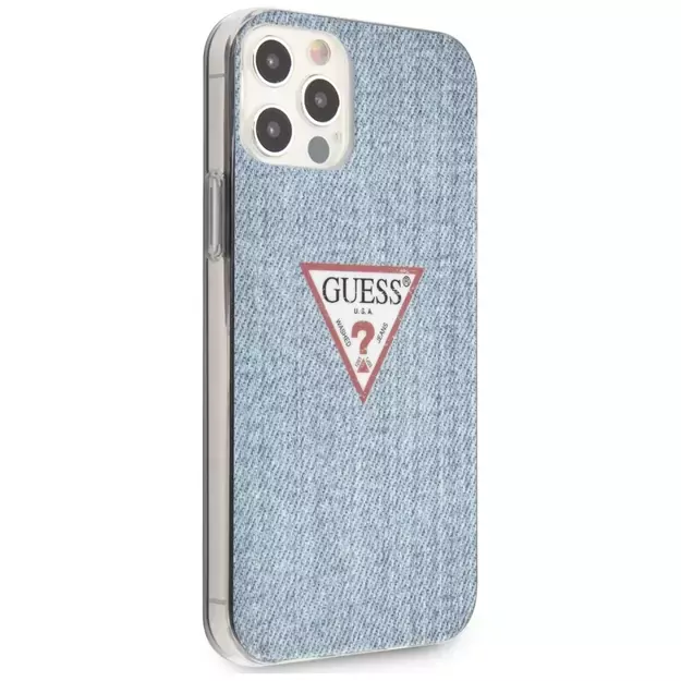 Guess GUHCP12LPCUJULLB iPhone 12 Pro Max 6.7&quot  blue/light blue hardcase Jeans Collection 3