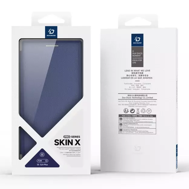 Dux Ducis Skin X Pro case for Samsung Galaxy S25+ with MagSafe and wallet - blue 13