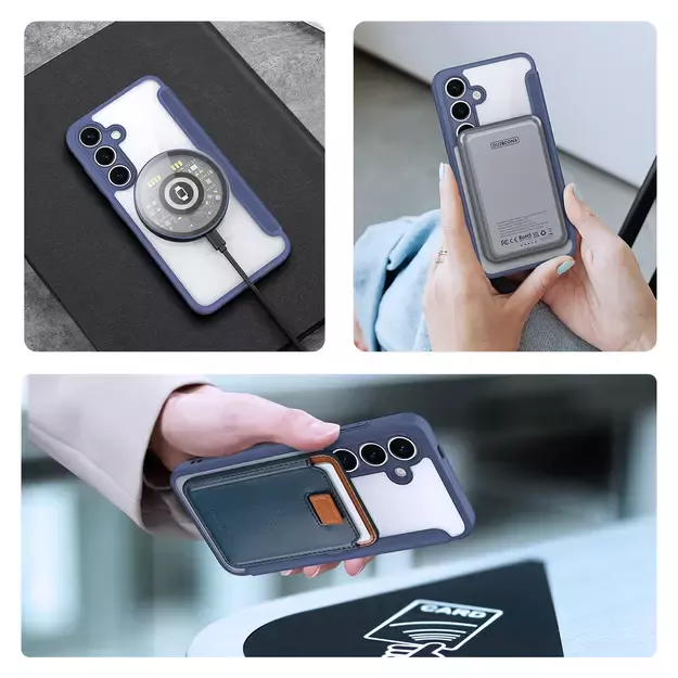 Dux Ducis Skin X Pro case for Samsung Galaxy S25+ with MagSafe and wallet - blue 8