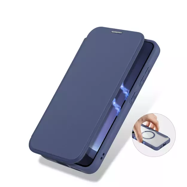 Dux Ducis Skin X Pro case for Samsung Galaxy S25+ with MagSafe and wallet - blue 3