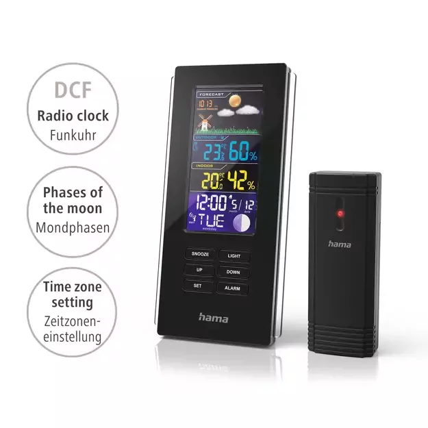 Hama Color Edge Weather Station - Black 2