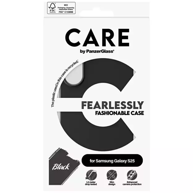 CARE by PanzerGlass Fashion Case for Samsung Galaxy S25 - Black 6