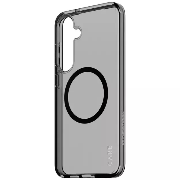 CARE by PanzerGlass Flagship Urban Combat Black QI Case for Samsung Galaxy S25+ - Semi-transparent Smoke 5