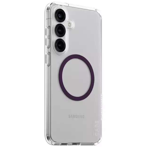 CARE by PanzerGlass Flagship Urban Combat Purple QI Case for Samsung Galaxy S25+ - Transparent 1