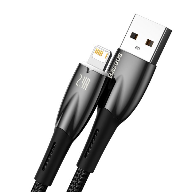 Baseus Glimmer Series cable USB-A - Lightning 480Mb/s 2.4A 2m black 1
