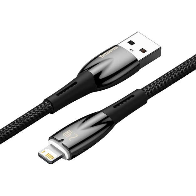 Baseus Glimmer Series cable USB-A - Lightning 480Mb/s 2.4A 2m black 3