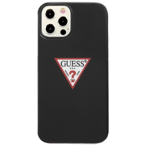 Guess GUHCP12MPCUCTLBK iPhone 12/12 Pro 6.1&quot  black/black hardcase Triangle Collection 9