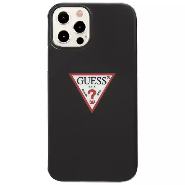 Guess GUHCP12MPCUCTLBK iPhone 12/12 Pro 6.1&quot  black/black hardcase Triangle Collection 2