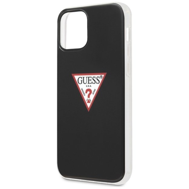 Guess GUHCP12MPCUCTLBK iPhone 12/12 Pro 6.1&quot  black/black hardcase Triangle Collection 12