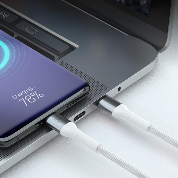 3mk Hyper Cable N-SERIES USB-A / USB-C 1m 9V/2A 18W / white 15