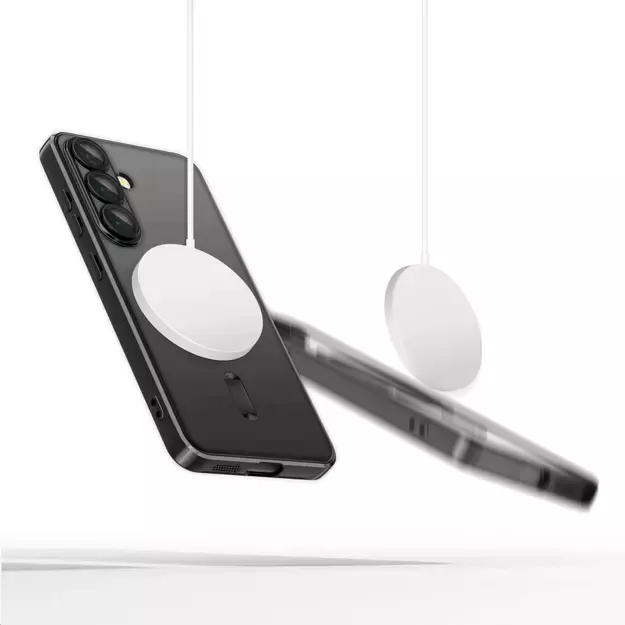 Tech-Protect MagMat MagSafe Case for Samsung Galaxy S25 - Clear Black 5