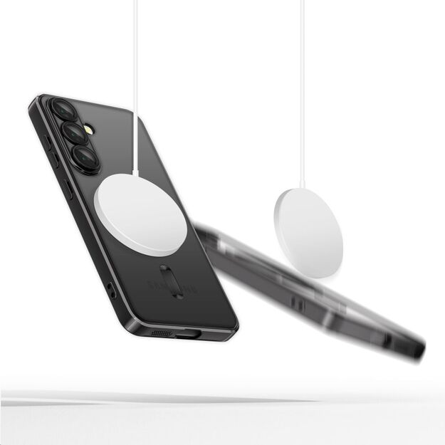 Tech-Protect MagMat MagSafe Case for Samsung Galaxy S25 - Clear Black 4