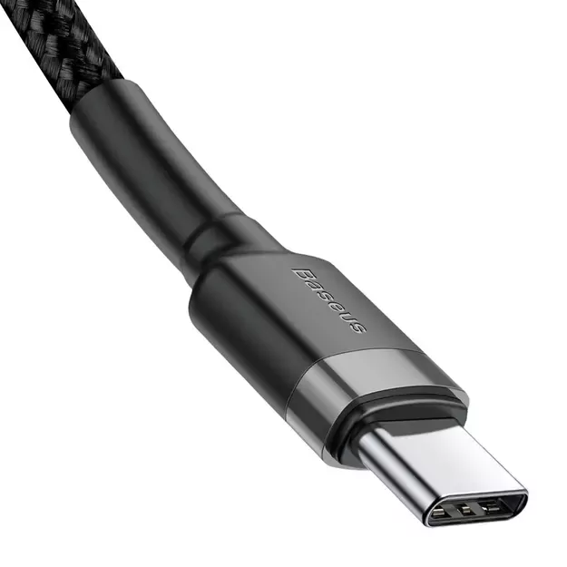 Baseus CATKLF-GG1 USB-C - USB-C PD QC cable 60W 3A 480Mb/s 1m - black and gray 3