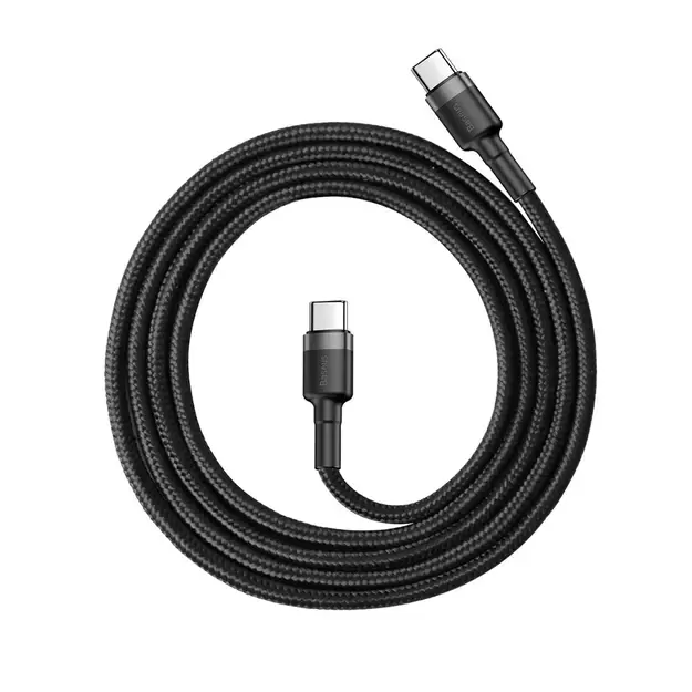 Baseus CATKLF-GG1 USB-C - USB-C PD QC cable 60W 3A 480Mb/s 1m - black and gray 1