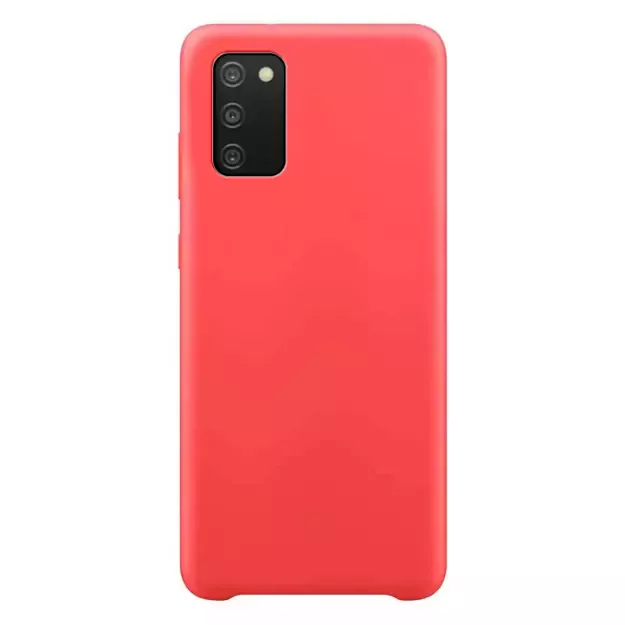 Silicone Case Soft Flexible Rubber Cover for Samsung Galaxy A03s red