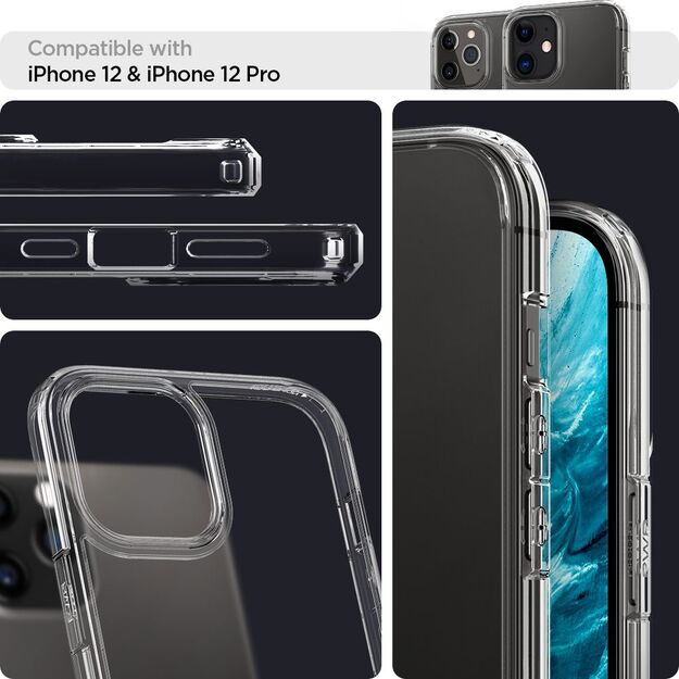 Spigen Ultra Hybrid Case for iPhone 12 / iPhone 12 Pro - Clear 1