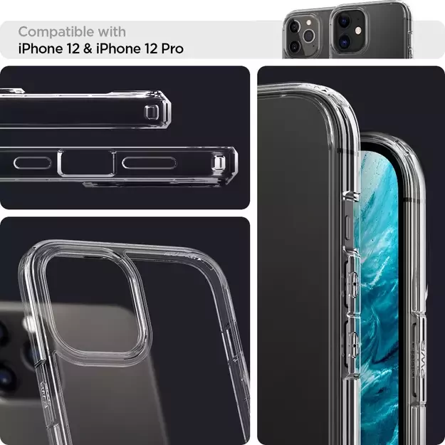 Spigen Ultra Hybrid Case for iPhone 12 / iPhone 12 Pro - Clear 43